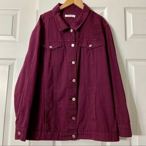 Refuge Distressed Denim Jacket